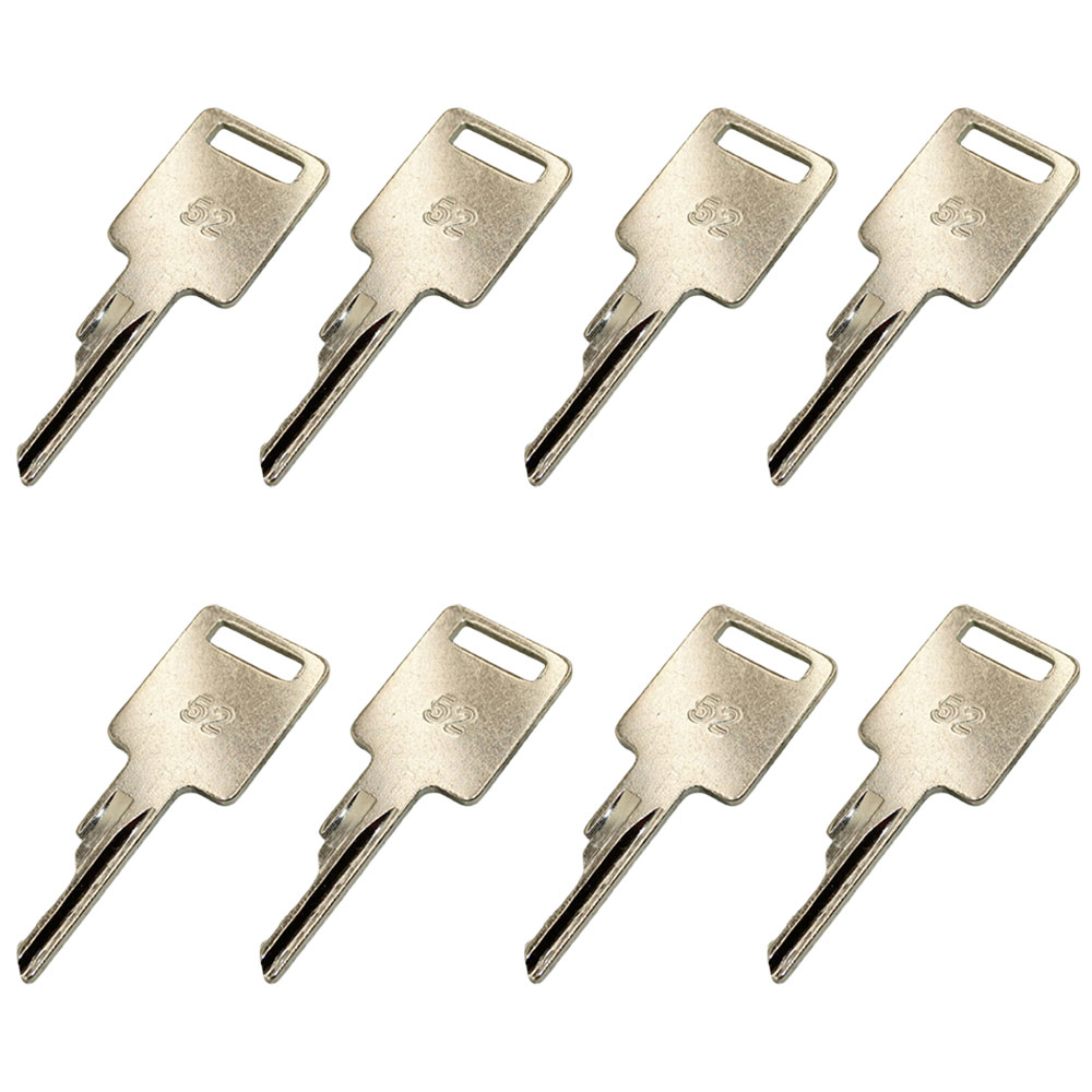 1836 スペアキー 8 Key(s) Fits Case IH Skid Steer 1838 1840 1835B 1835C 1845B 1845C
