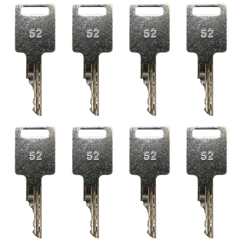 8 Key(s) Fits Case IH Skid Steer 1838 1840 1835B 1835C 1845B 1845C